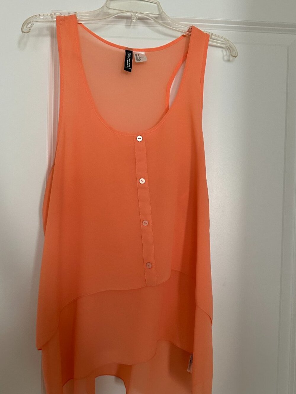 Breezy Orange Tank Top